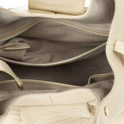 Bvlgari Beige Leather Chandra Hobo