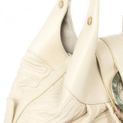 Bvlgari Beige Leather Chandra Hobo