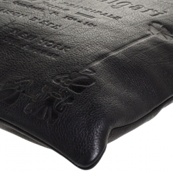 Bvlgari Black Leather Sotirio Motif Tote