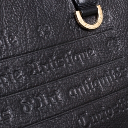 Bvlgari Black Leather Sotirio Motif Tote