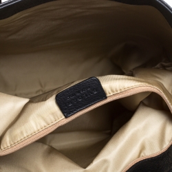 Bvlgari Black Leather Sotirio Motif Tote