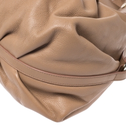 Bvlgari Beige Leather Chandra Satchel