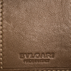 Bvlgari Brown Leather 6 Key Holder