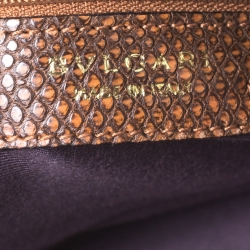 Bvlgari Brown Lizard Medium Bonton Bag