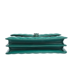 Bvlgari Green Quilted Scaglie Leather Medium Serpenti Forever Shoulder Bag