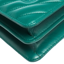 Bvlgari Green Quilted Scaglie Leather Medium Serpenti Forever Shoulder Bag