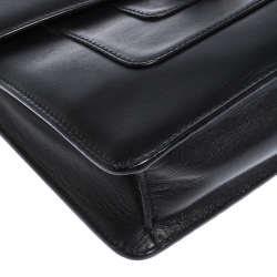 Bvlgari Black Leather Medium Serpenti Forever Shoulder Bag