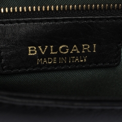 Bvlgari Black Leather Medium Serpenti Forever Shoulder Bag
