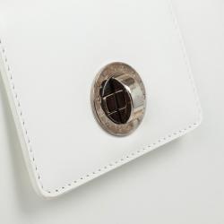 Bvlgari White Top Handle Bag