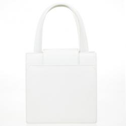 Bvlgari White Top Handle Bag