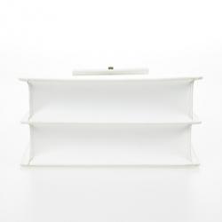 Bvlgari White Top Handle Bag