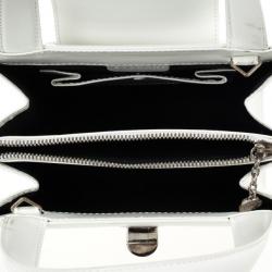 Bvlgari White Top Handle Bag