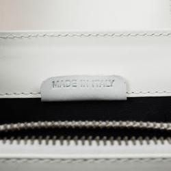 Bvlgari White Top Handle Bag