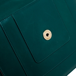 Bvlgari Green Leather Serpenti Forever Shoulder Bag