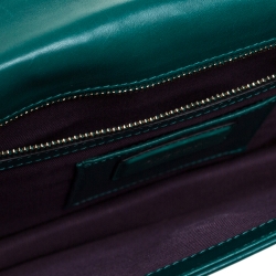Bvlgari Green Leather Serpenti Forever Shoulder Bag