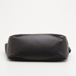 Pre Owned Bvlgari Black Canvas & Leather Monogram Shoulder Bag