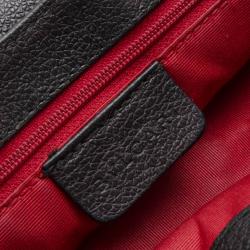 Pre Owned Bvlgari Black Canvas & Leather Monogram Shoulder Bag