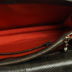 Bvlgari Green Lizard Medium Serpenti Forever Shoulder Bag 