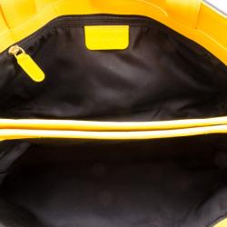 Pre Owned Bvlgari Navy Logo Mania Small Shoulder Bag 