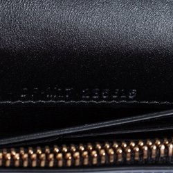 Pre Owned Bvlgari Metallic Grey Patent Leather Serpenti Forever Wallet on Chain