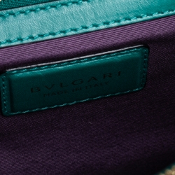 Bvlgari Green Leather Large Serpenti Forever Shoulder Bag