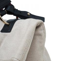 Pre Owned حقيبة كتف بلغاري ليوني كانفاس متعدد الألوان و جلد