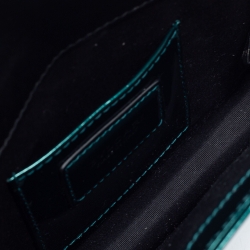 Pre Owned Bvlgari Green Patent Leather  Serpenti Forever Crossbody Bag