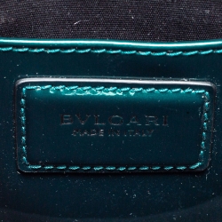 Pre Owned Bvlgari Green Patent Leather  Serpenti Forever Crossbody Bag