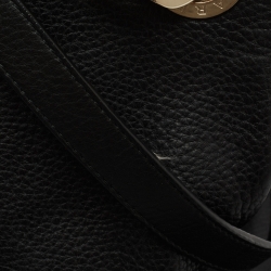 Pre Owned Bvlgari Black Leather Chain Tote