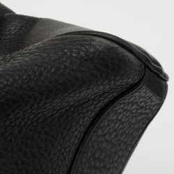 Pre Owned Bvlgari Black Leather Chain Tote