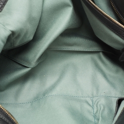 Pre Owned Bvlgari Black Leather Chain Tote