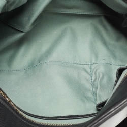 Pre Owned Bvlgari Black Leather Chain Tote