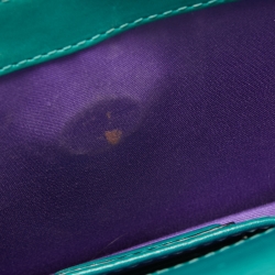 Bvlgari Dark Green Leather Small Serpenti Forever Shoulder Bag