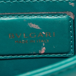 Bvlgari Dark Green Leather Small Serpenti Forever Shoulder Bag