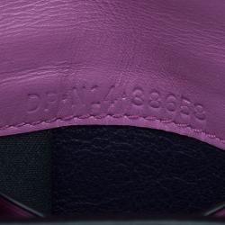 Pre Owned Bvlgari Pink Leather Serpenti Forever Vertical Chain Pochette