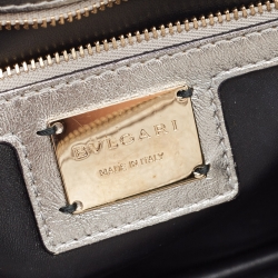 Pre Owned Bvlgari Gold Quilted Scaglie Leather Medium Serpenti Forever Shoulder Bag