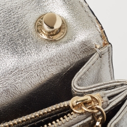 Pre Owned Bvlgari Gold Quilted Scaglie Leather Medium Serpenti Forever Shoulder Bag