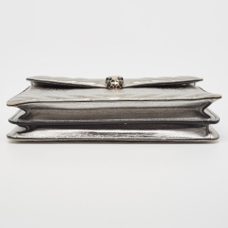 Pre Owned Bvlgari Gold Quilted Scaglie Leather Medium Serpenti Forever Shoulder Bag