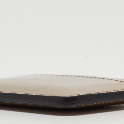 Pre Owned Bvlgari Metallic Gold Leather Serpenti Forever Card Holder