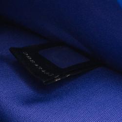 Pre Owned Bvlgari Blue Calfskin Leather Small Serpenti Forever Shoulder Bag