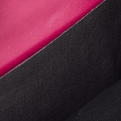 Pre Owned Bvlgari Fuchsia/Orange Leather Serpenti Forever Trifold Wallet