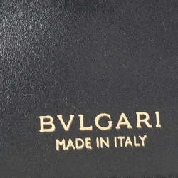 Pre Owned Bvlgari Fuchsia/Orange Leather Serpenti Forever Trifold Wallet