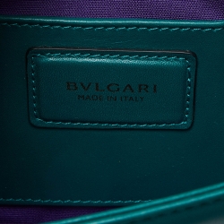 Bvlgari Green Leather Small Serpenti Forever Shoulder Bag