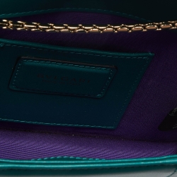 Bvlgari Green Leather Small Serpenti Forever Shoulder Bag