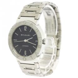 Bvlgari Black Stainless Steel Bvlgari Bvlgari Women's Wristwatch 33MM