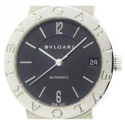 Bvlgari Black Stainless Steel Bvlgari Bvlgari Women's Wristwatch 33MM
