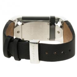 Bvlgari Black Stainless Steel Ipno Women's Wristwatch 21MM