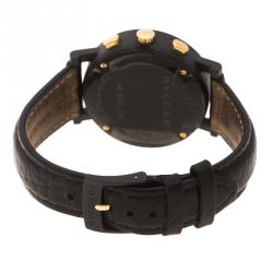 Bvlgari Black Carbongold Chronograph BB38CLCH Limited Edition Women's Wristwatch 38MM