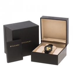 Bvlgari Black Carbongold Chronograph BB38CLCH Limited Edition Women's Wristwatch 38MM
