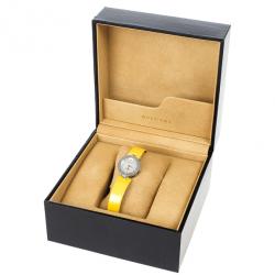 Pre Owned Bvlgari White Stainless Steel Bzero Women's Wristwatch 34MM